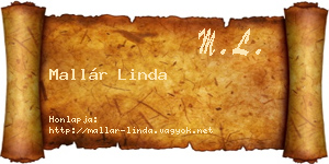 Mallár Linda névjegykártya